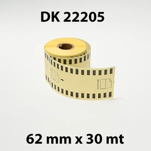 Ecotag Plus Brother Dk Etiket 62 mm x 30 48 m Sürekli 22205