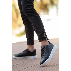 Erkek Günlük Siyah-Beyaz Sneaker Spor Ayakkabı