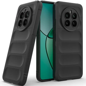 Realme 12+ Için Kaymaz Yumuşak Silikon Telefon Kılıfı - Siyah (Yurt Dışından)