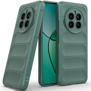 Realme 12+ Için Kaymaz Yumuşak Silikon Telefon Kılıfı - Yeşil (Yurt Dışından)