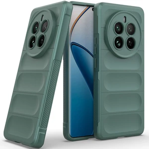 Realme 12 Pro / 12 Pro+ Için Kaymaz Yumuşak Silikon Telefon Kılıfı - Yeşil (Yurt Dışından)