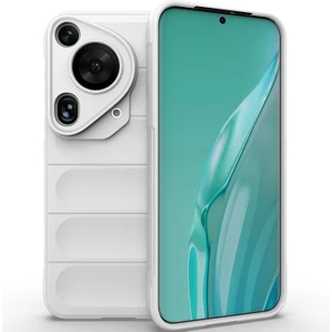 Huawei Pura 70 Ultra Için Kaymaz Yumuşak Silikon Telefon Kılıfı - Beyaz (Yurt Dışından)