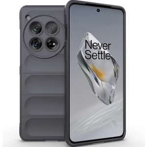 Oneplus 12 5g Için Kaymaz Yumuşak Silikon Telefon Kılıfı - Koyu Gri (Yurt Dışından)