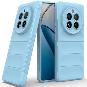 Realme 12 Pro / 12 Pro+ Için Kaymaz Yumuşak Silikon Telefon Kılıfı - Mavi (Yurt Dışından)