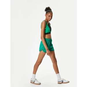 Ekstra Mini Spor Şort Beli Bağcıklı Yüksek Bel Relax Fit