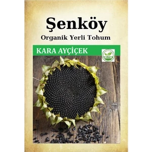 Yerli Kara Ayçiçek Tohumu Doğal Ata Çerezlik Ayçiçek Tohumu Pakette 25 gr 150 Adet  + Sebze Tohumu