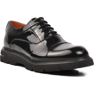 Premium 33283 Siyah Rugan Deri Erkek Casual Ayakkabı