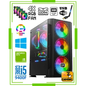 Power GTX50 Intel Core I5-9400F 16 GB Ram 1 Tb M.2 Nvme SSD 4gb GTX1050 Ti Oyuncu Masaüstü Bilgisayar