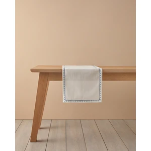 English Home Arzu Sabancı Bounce Polyester Runner 40x150 cm Krem - Mavi