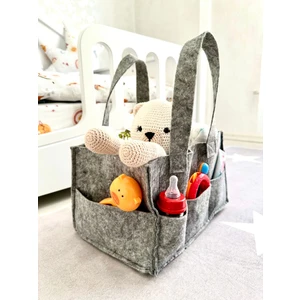 Aydev Home Collection Keçe Anne Bebek Bakım Çantası Yenidoğan Alt Açma Değiştirme Için Organizer Taşınabilir Düzenleyici
