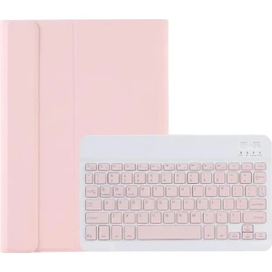 Honor Pad X8 10.1 Inch Tablet Tablet ile Uyumlu Bluetooth Touchpad Klavye + Bluetooth Mouse + Standlı Kılıf - Bkk7 Pembe