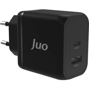 45W Gan Usb-C + Usb-A Şarj Aleti iPhone & iPad & Macbook & Samsung Uyumlu Pd Type-C Hızlı Şarj Cihazı Siyah