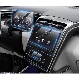 ECR MOBILE Hyundai Tucson 2021-2023 (Elite Plus- NLINE Paket)Navigasyon Ekranı+Gösterge Paneli Ekran Koruması +Klima Göstergesi 9h Nano Ekran Koruyucu 3'lü Full Paket