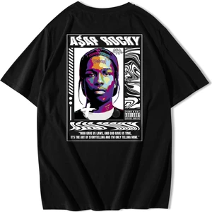 BRZ Collection Unisex Oversize Asap Rocky T-Shirt