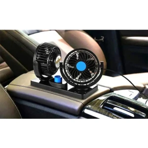 Tiger Marketing 12 Volt Araç Içi Torpido Üstü Çift Fanlı Oto Vantilatör 360° Dönebilir