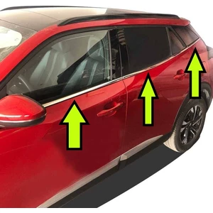 Peugeot 2008 Cam Çitası 6 Prç Krom 2020 2021 2022 2023