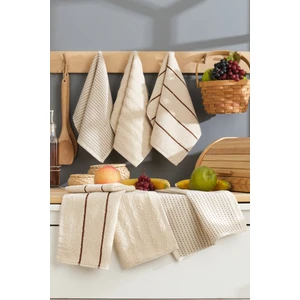 Sternen Glanz El ve Yüz Havlu Seti Mutfak Havlusu 6'lı 30X50 cm % 100 Pamuk