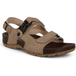 Konfores 1522-9829-2 Tam Anatomik Erkek Sandalet - NKT01522-KUM-44