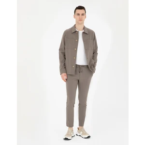 Pierre Cardin Erkek Vizon Klasik Jogger Pantolon 50287780-VR052