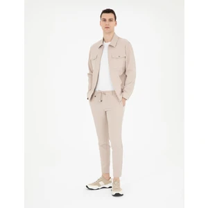 Pierre Cardin Erkek Bej Klasik Jogger Pantolon 50287780-VR011