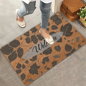 Valerine Life Ceviz Yaprakları Welcome Kapı Önü Paspası 45X70CM