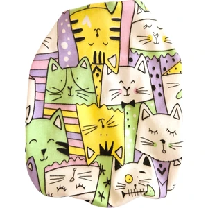 Kedi Köpek Kıyafeti Renkli Neşeli Suratlar organik Tshirt Atlet