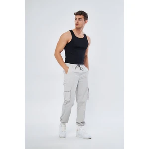Mesfeno Clothing Mesfeno Erkek Pantalon, Likralı Esnek Paraşüt Kumaş, Kargo Cep Detaylı, Regular Kesim, Paçası ve Beli Lastikli Ayarlanabilir Ip Lastikli