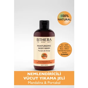 BTHERA Doğal Nemlendiricili Vücut Yıkama Jeli - Mandalina & Portakal