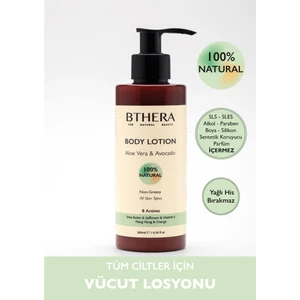 BTHERA Doğal Güneş Sonrası Nemlendiricili Vücut Losyonu Aloe Vera & Avokado
