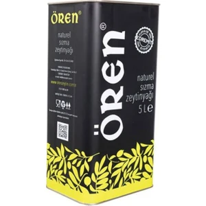 5 Lt Ören Erken Hasat Soğuk Sıkım Naturel Sızma Zeytinyağı