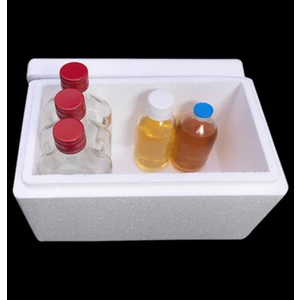 Sıcak Soğuk Korumalı Strafor Köpük Kutu 4kg Hacimli 29X23X18CM Izoleli Termoskap Soğuk Zincir Kolisi