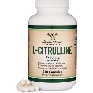 Double Wood L Citrulline Capsules 1 200MG Per Serving  210 Capsul