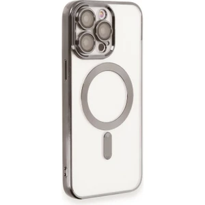 Mabs Tech Apple iPhone 15 Pro Uyumlu Renkli Corner Magsafe Seri Arka Koruma Kılıf (Natural)