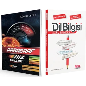 Hız ve Renk TYT AYT KPSS ALES DGS Paragraf - AKM Dil Bilgisi Soru Bankası 2'li Set