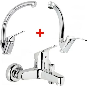 Mix Banyo Bataryası Lavabo - Evye 3 Lü Avantajlı Set ( Lisinya )