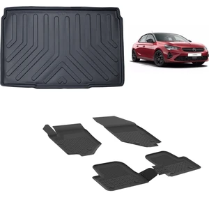 Opel Corsa F 2019+ 4.5 D Sahler Paspas ve 3D Bagaj Havuzu Siyah