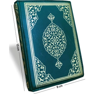 Kuranı Kerim Kolay Okunan Bilgisayar Hatlı Fermuarlı Cep Boy Yeşil Renk
