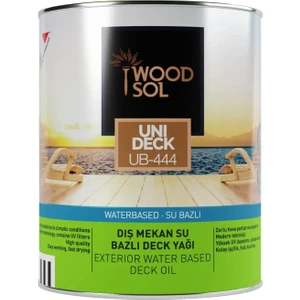 Unideck Su Bazlı Ahşap Deck Yağı 1212 Teak 0.75 l