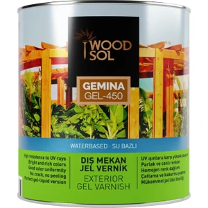 Gemina Dış Mekan Ahşap Jel Vernik 1569 Misty Grey 2.5 l