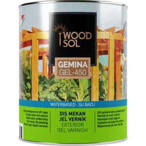 Gemina Dış Mekan Ahşap Jel Vernik 1569 Misty Grey 0.75 l