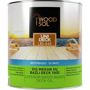 Unideck Su Bazlı Ahşap Deck Yağı 0000 Clear 2.5 l