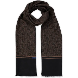 Kahverengi - Camel Desenli Atkı