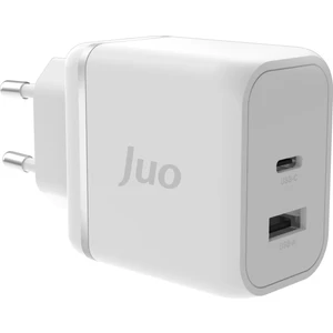 45W Gan Usb-C + Usb-A Şarj Aleti iPhone & iPad & Macbook & Samsung Uyumlu Pd Type-C Hızlı Şarj Cihazı Beyaz
