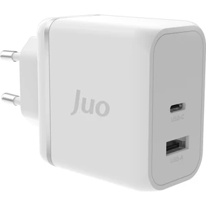 65W Gan Usb-C + Usb-A Şarj Aleti iPhone & iPad & Macbook & Notebook Uyumlu Pd Type-C Hızlı Şarj Cihazı Beyaz