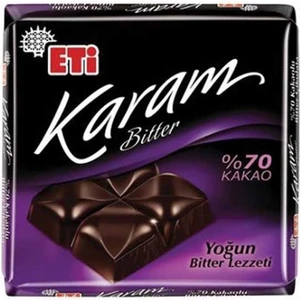 Karam %70 Kakaolu Kare Çikolata 60 Gr.
