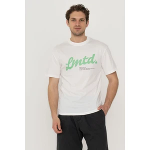 Jack & Jones Erkek Göğüs Logo Baskılı Tişört - Cabana