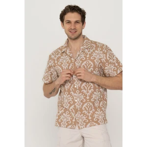 Jack & Jones Etnik Desenli Kısa Kollu Gömlek - Blualijah