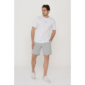 Jack & Jones Jcostagger Embrodery Tee Ss Crew Neck Erkek Gri Şort 12253173-05