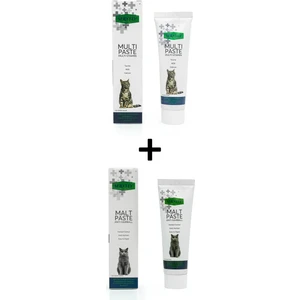 Anti-Hairball Malt Paste 100GR(TÜY Yumağı Önleyici) + Multi Paste 100GR(MULTIVITAMIN Macunu)