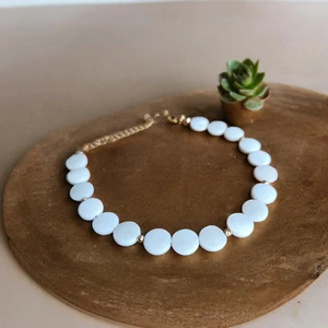 Mga Doğaltaş Beyaz Sedef Bileklik Dorika  Bileklik  Sedef Taşı Bileklik Doğal Taş Orijinal Gerçek Hakiki Doğal Taş Bileklik Sertifikalı Bileklik